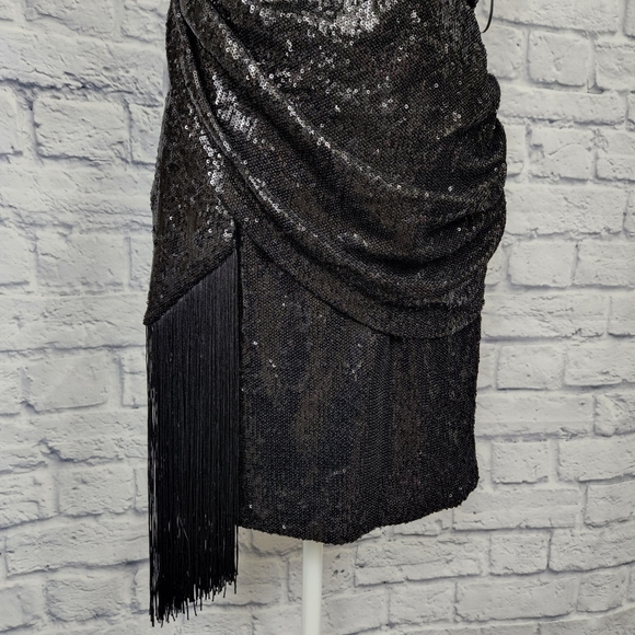 Dress the Population Alida Fringe Dress Size M. New. - Picture 7 of 10